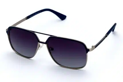 POLICE OLD7573S Blue Polarized Sunglasses - Metal Frame