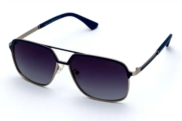 POLICE OLD7573S Blue Polarized Sunglasses - Metal Frame