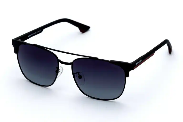 POLICE SPL574 Black Polarized Sunglasses - Metal TR90 Mix Frame