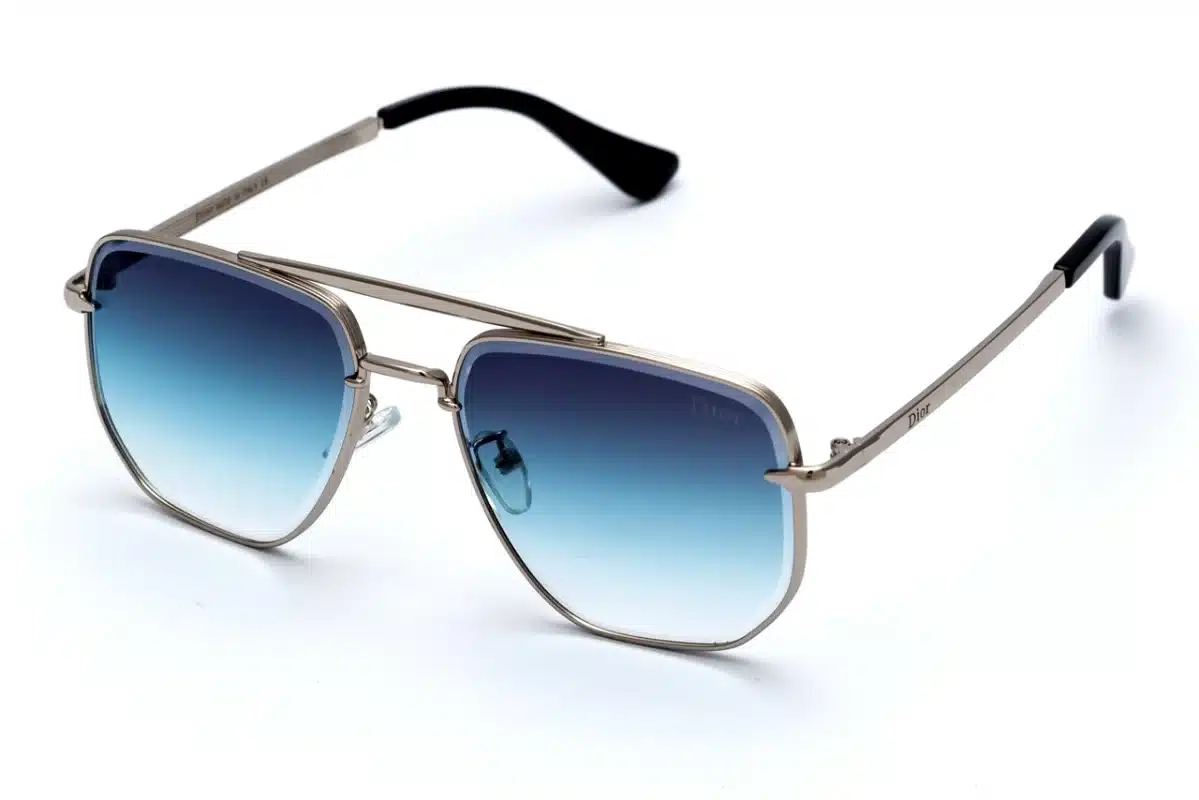 DIOR 2452 Men's Sunglasses - Stainless Steel Aviator Frame