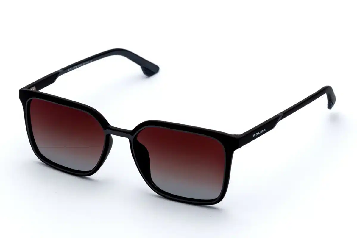 POLICE SPL574 Black Polarized Sunglasses - Metal TR90 Mix Frame