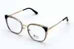 GUCCI 82033 Gold Blue Block Eyeglasses - Women's Lightweight TR90 - Image 3