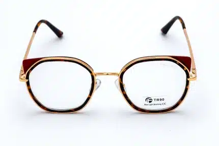 CHANEL 95971 Red Blue Block Eyeglasses - Women's TR90 Cat-Eye Frame