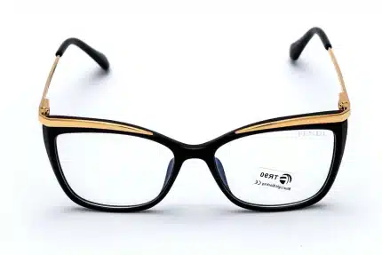 FENDI 95270 Black Blue Block Eyeglasses - Women's TR90 Cat-Eye Frame