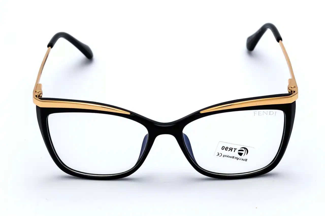 3V9A3113_result FENDI 95270 Black Blue Block Eyeglasses - Women's TR90 Cat-Eye Frame