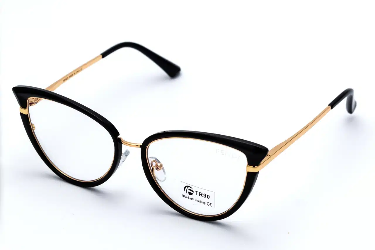 3V9A3126_result FENDI 95303 Black Blue Block Eyeglasses - Women's TR90 Frame