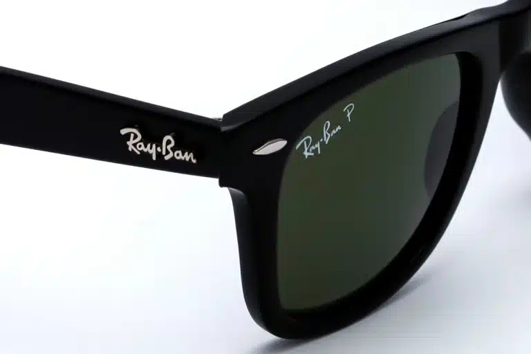 RAY-BAN RB2140 Black Polarized Acetate Sunglasses - Original Wayfarer