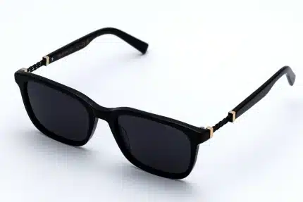 EMILIO PUCCI EP1022 Black Polarized Acetate Sunglasses - Unisex Square Frame