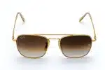 RAY-BAN RB3588 Gold Metal UV400 Sunglasses - Men's Aviator Style