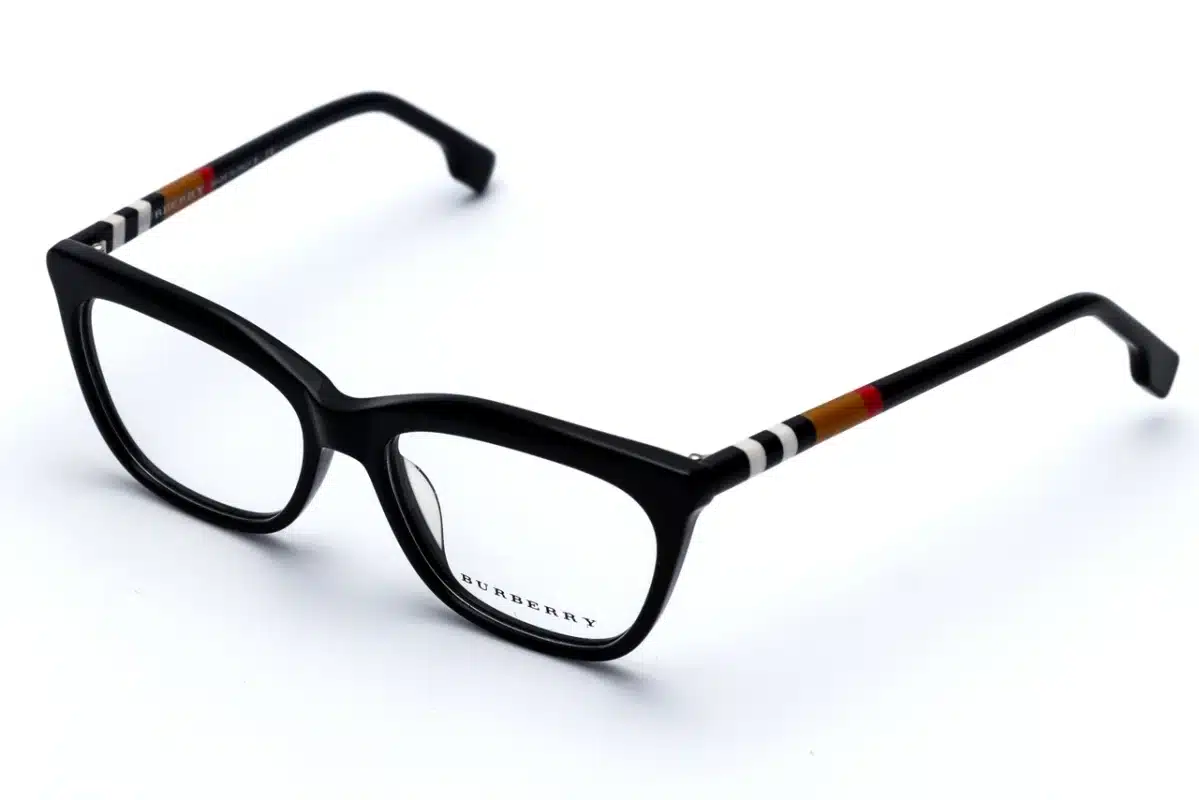 BURBERRY BE2356 Black Acetate Women Eyeglasses - Medium Fit Cat-Eye Frame