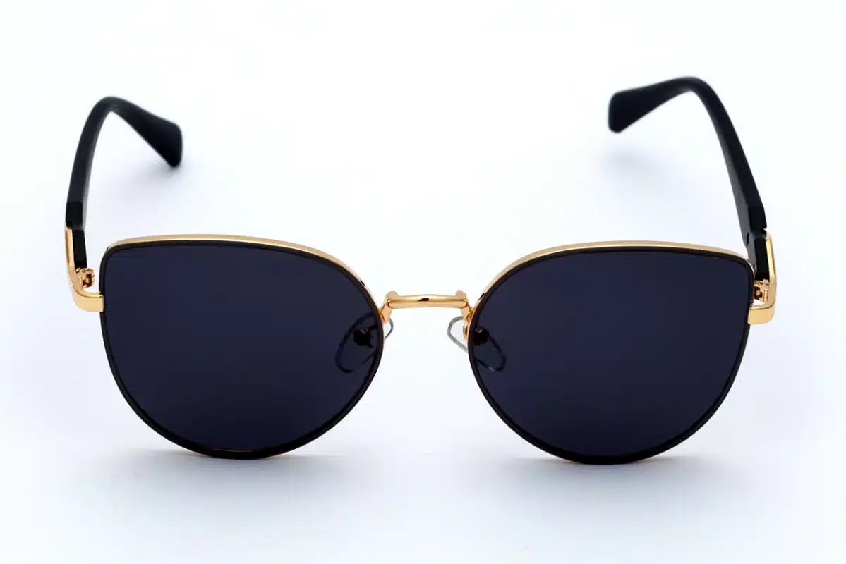 PRADA C-319 Black Metal Sunglasses - Women's Cat-Eye Frame